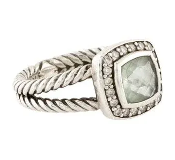 David Yurman Women's Petite Albion Ring and Diamonds