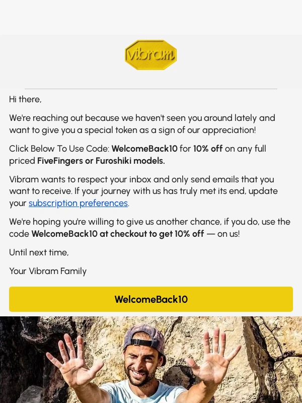 Vibram - Wait,Don't Leave Without A Vibram Gift