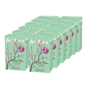 AriZona - Green Tea with Ginseng and Honey, 0.07oz, 120 Count, Pack of 12