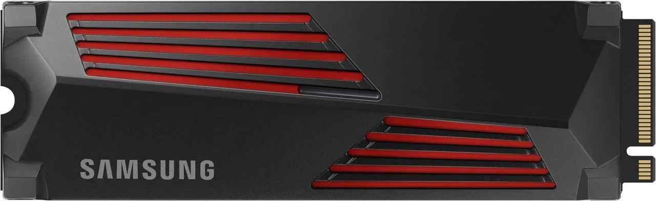 SAMSUNG SSD 990 PRO with Heatsink 1TB, PCIe 4.0, Sew. Read Speeds Up-to 7,450MB/s, Compatible with PlayStation®5 (MZ-V9P1T0CW)