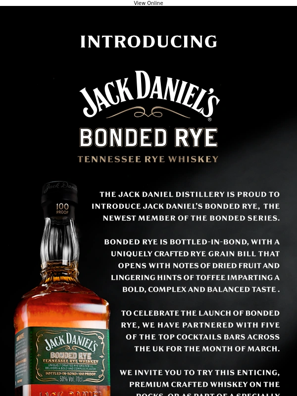 Jack Daniels - Meet Jack Daniel's Bonded Rye