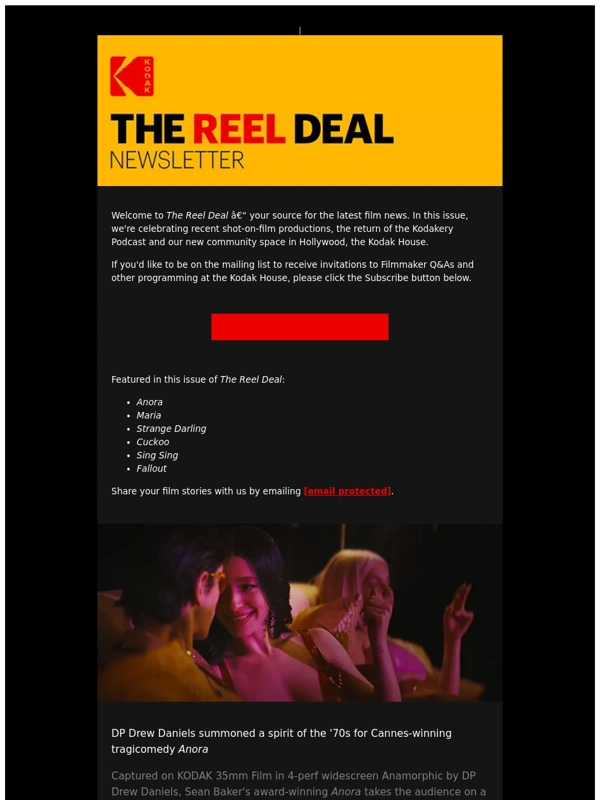Kodak - The Reel Deal Newsletter #37