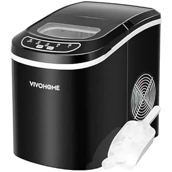 VIVOHOME Electric Portable Icemaker VH289-BK