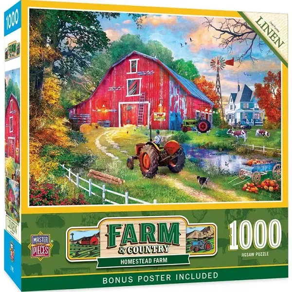 Farm & Country Homestead Farm 1000 Piece Jigsaw Puzzle