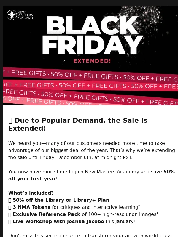 New Masters Academy - ? Great News—We’ve Extended the Sale!