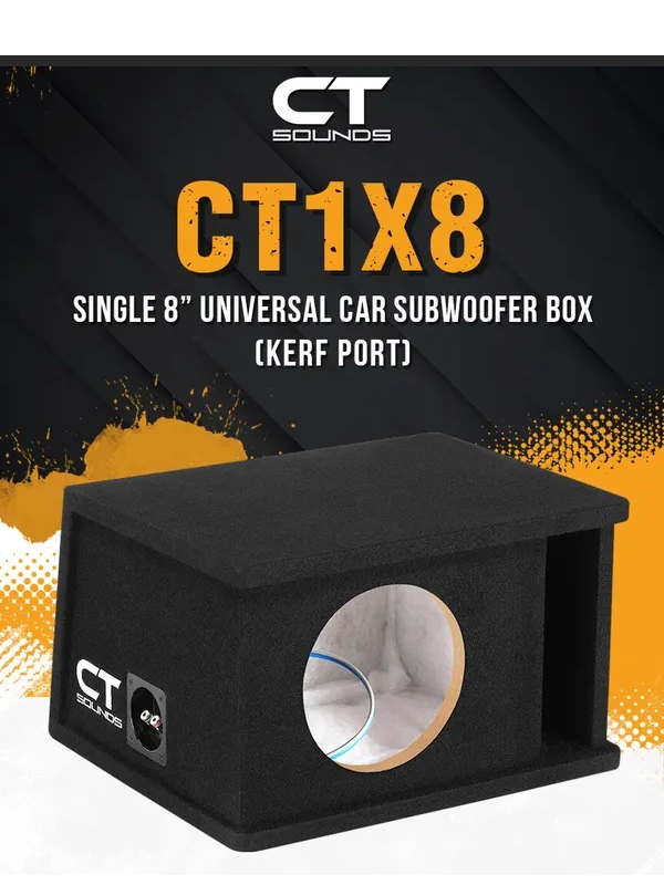 CT Sounds - Bass You Can Feel: Experience CT1X8 - Single 8" Enclosure!