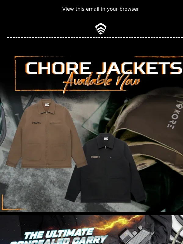 Kore Essentials - Chore Jackets + Giveaway!