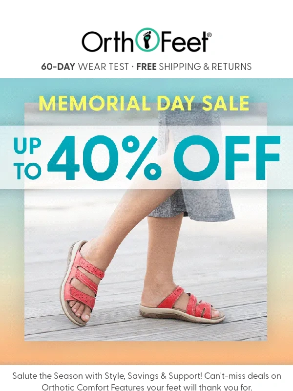 Orthofeet - Up to 40% Off Ends Soon⏳