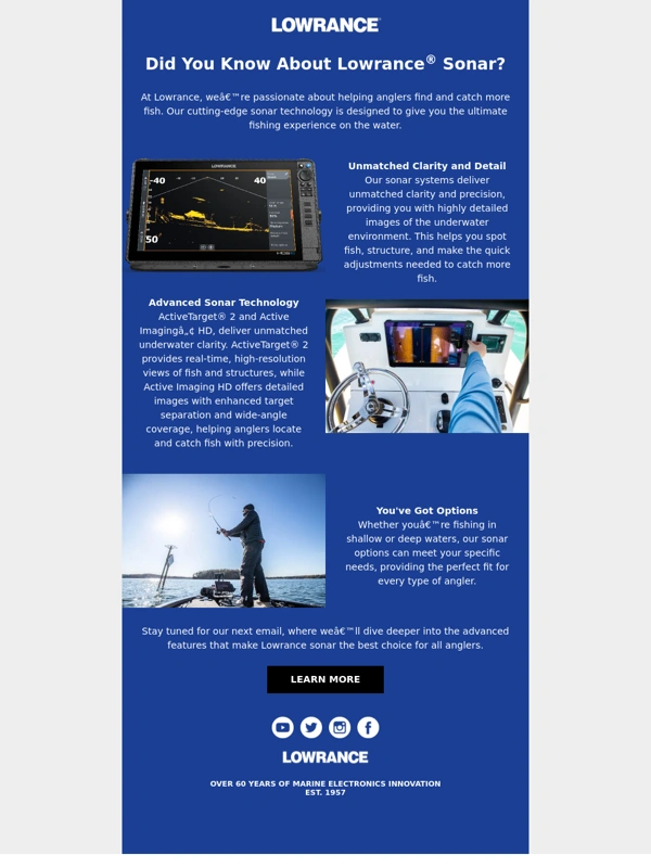 Lowrance - Elevate your fishing game with Lowrance sonar