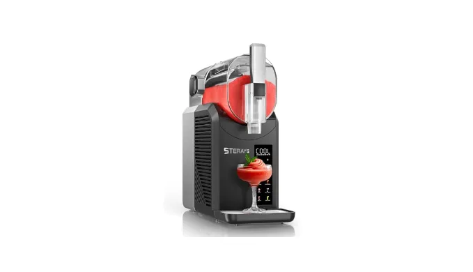 STERAYS Slushie Machine,Slushy Machine for Home,6 Preset Programs,Auto Cleaning,No Ice Needed, Frozen Drink Maker for Milk Shakes,Frappe,Margarita Smoothie,Slush,and More