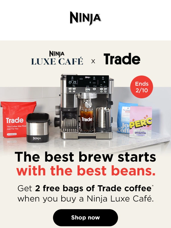 Ninja - A perfect pair: Ninja Luxe™ Café & Trade