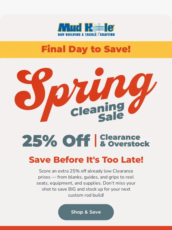 Mud Hole - Final Day to Save at Mud Hole ⚡