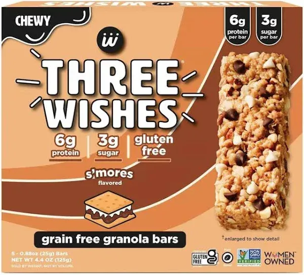 Three Wishes S'mores Granola Bars