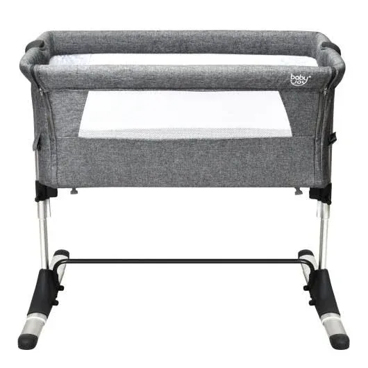 Costway Travel Portable Baby Bed Side Sleeper Bassinet Crib with Carrying