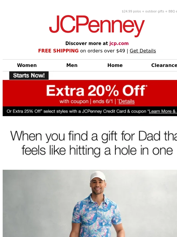 JCPenney - Gifts to level up Dad's game