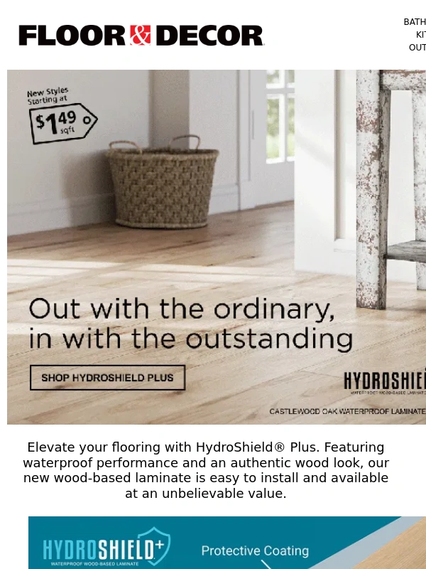 Floor & Decor - NEW STYLES: Shop laminate starting at $1.49/sqft