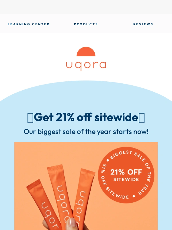 Uqora - Get 21% off sitewide!!