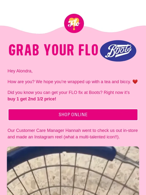 Here We Flo - Grab your FLO at Boots
