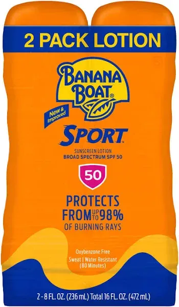 Banana Boat Sport SPF 50 Sunscreen Lotion