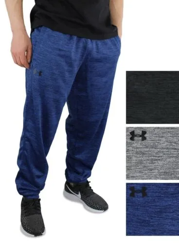 Under Armour Mens Fleece Sweat Pants 1357122 Twist Pattern Loose Fit Taper Leg