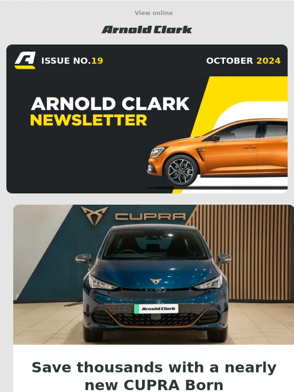 Arnold Clark - Your October newsletter ?