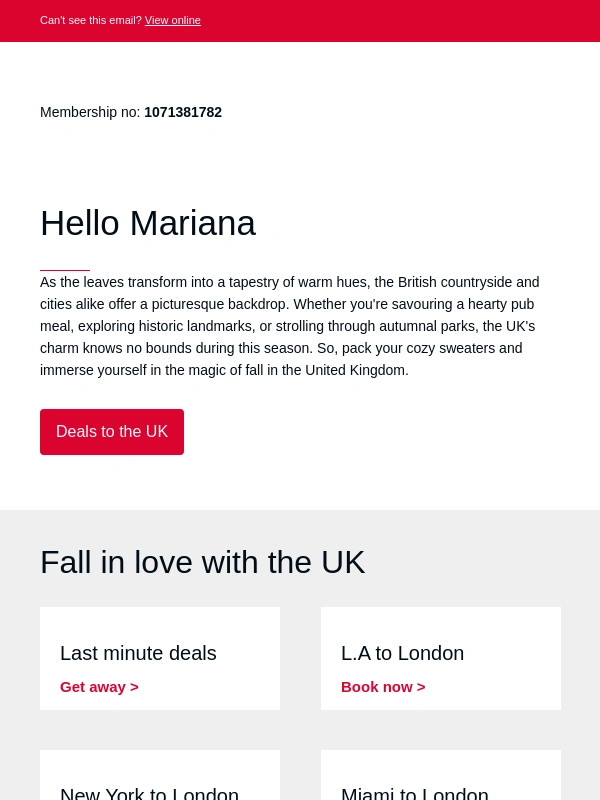 Virgin Atlantic Airlines - From pumpkin patches to pubs
