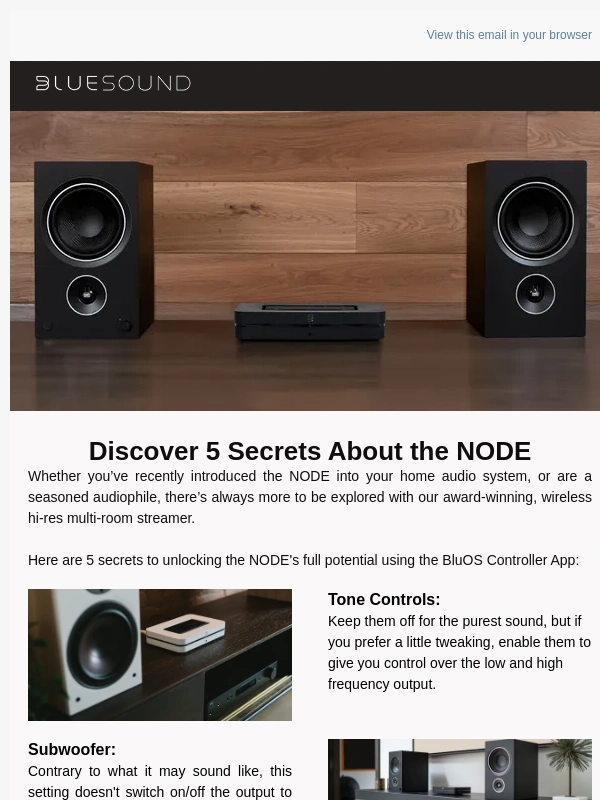 Bluesound - Discover 5 Secrets About the NODE