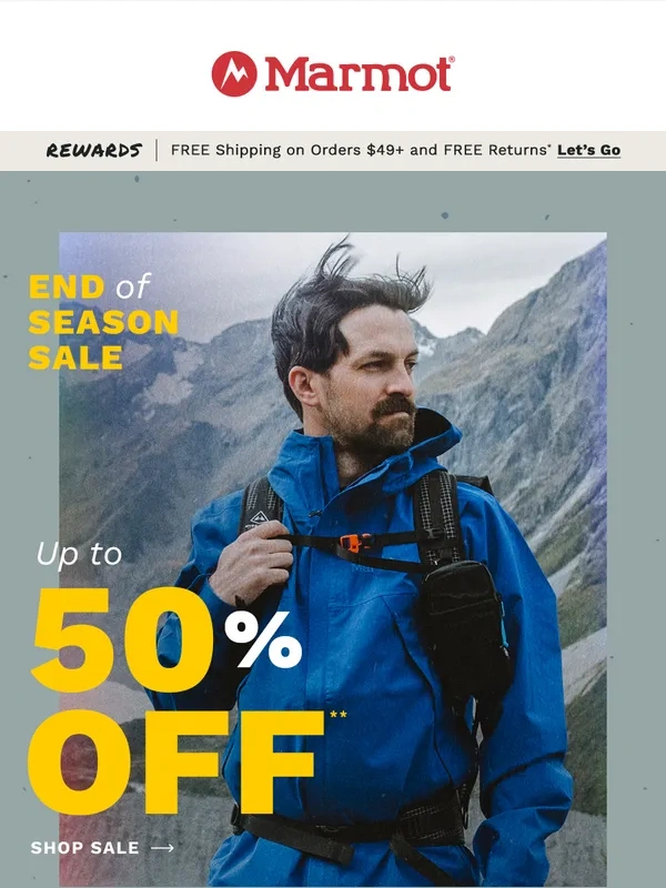 Marmot - Ready,set,SAVE! Up to 50% off past-season gear