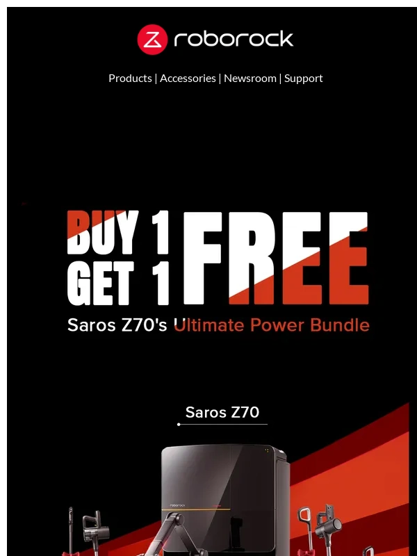 Roborock - ⏰Hurry up: Saros Z70 Buy One Get One Free!