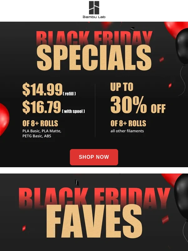 Bambu Lab - BLACK FRIDAY — Bestsellers are on SALE