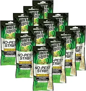 Hot Shot No-Pest Strip 2, Controlled Release Technology Kills Flying and Crawling Insects 2.29 Ounce (Value Pack of 12) $71.73