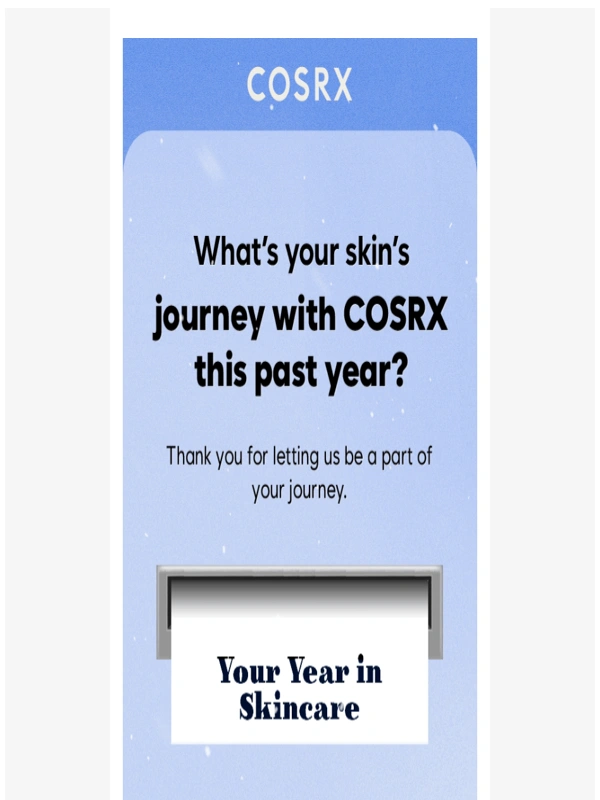 Cosrx - What's your skin's journey with COSRX this past year??