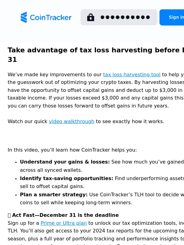 CoinTracker - A smarter way to lower your crypto tax bill