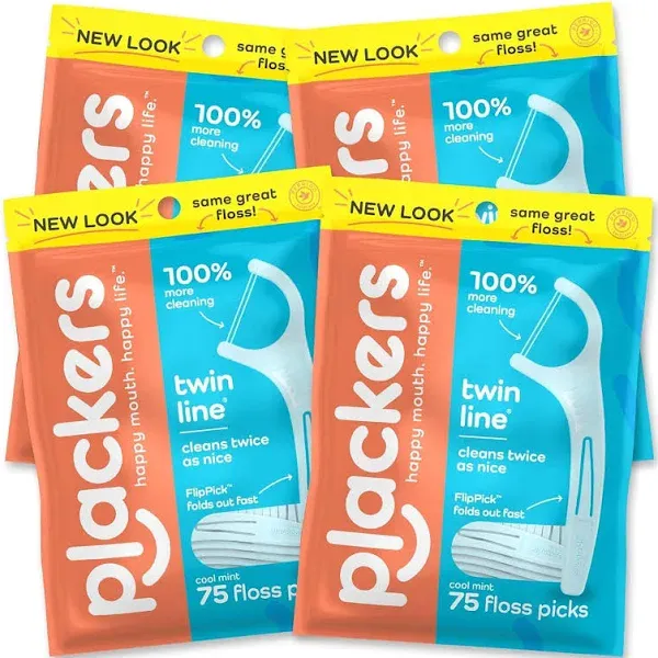 Plackers Twin-Line Dental Flossers