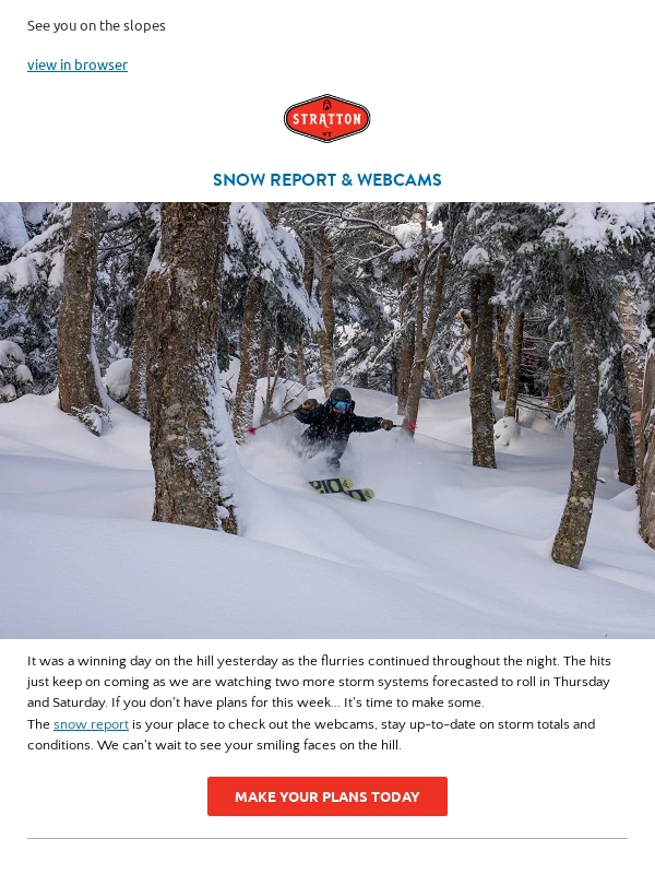 Stratton - Time to Shred! ? Fresh Snow and Midweek Savings Await