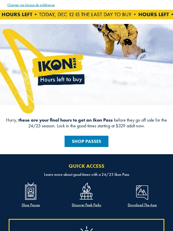 Ikon Pass - FINAL HOURS TO BUY ⌛️