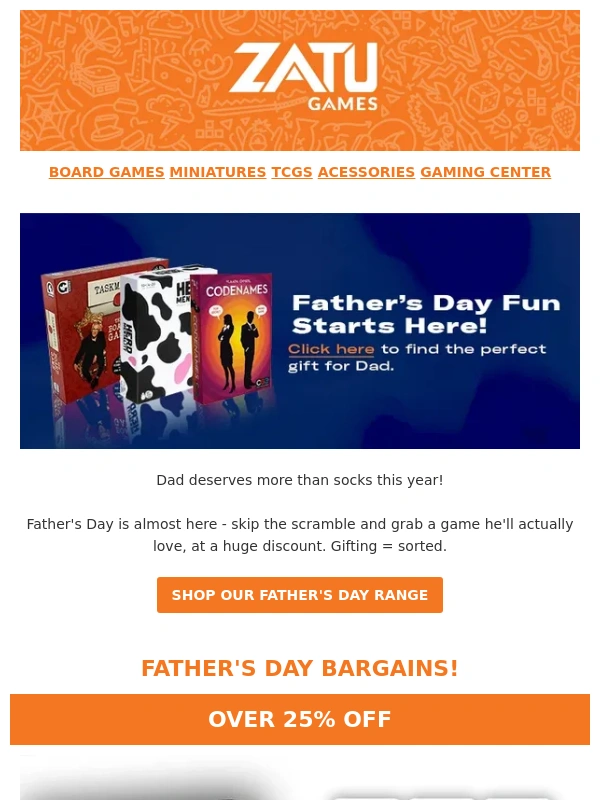 ZATU Games - Dad Deserves More Than Socks! Treat Him To A Game He'll Love ?