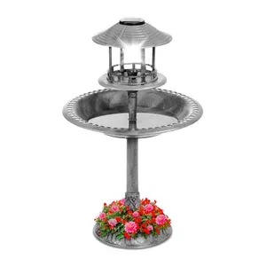 Birdbath with Lamp