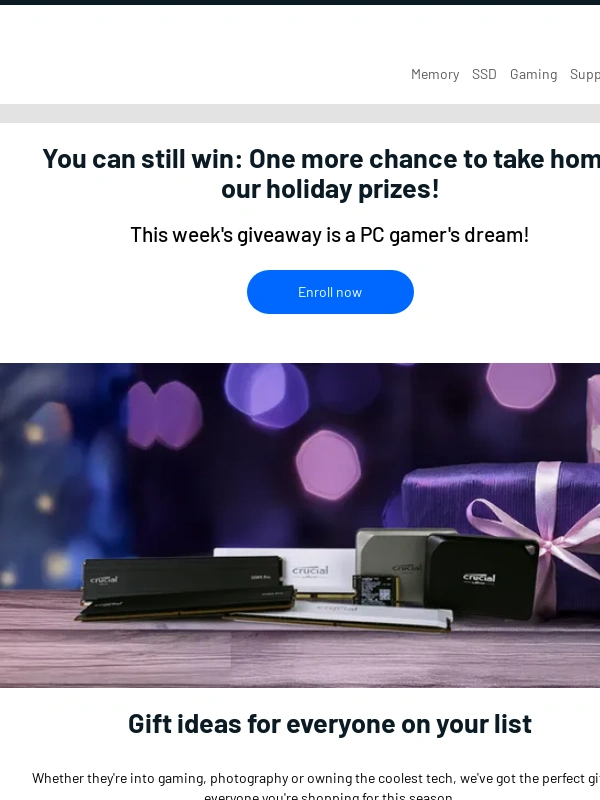 Crucial - It's a Crucial Christmas giveaway!