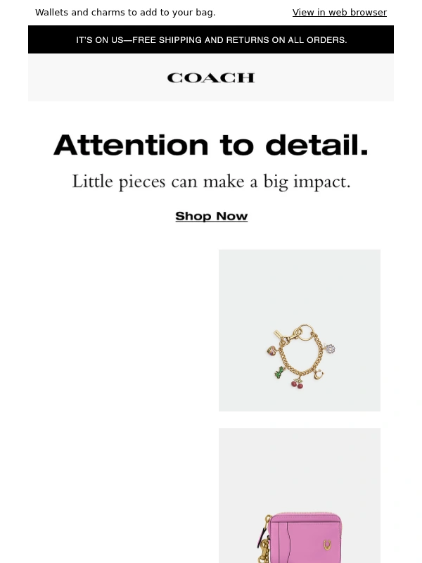 Coach - The little things that make a big difference