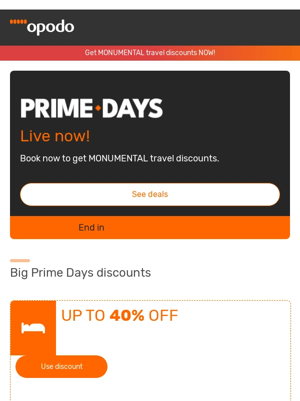 Opodo - ? Prime Days are here - your offers are waiting