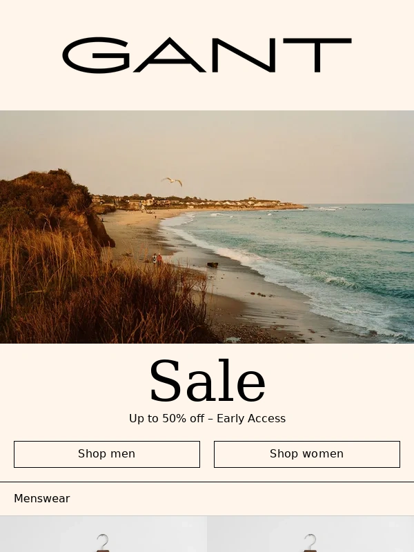 Gant - Early access ends tonight – Up to 50% off