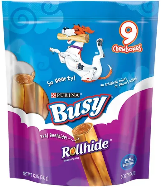 Busy Bone Rollhide Dog Treats