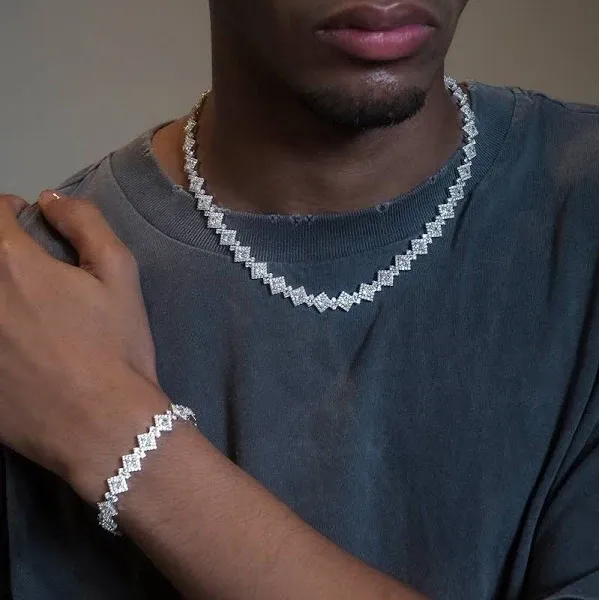 GLD Rose Gold Cloister Link Chain + Bracelet Bundle