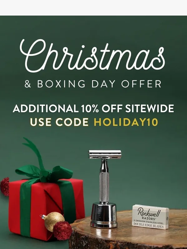 Rockwell Razors - ❄️ Holiday Cheer: Additional 10% OFF on Rockwell