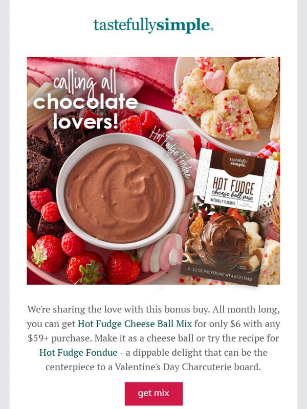 Tastefully Simple - ? Calling all chocolate lovers! Do you fondue?