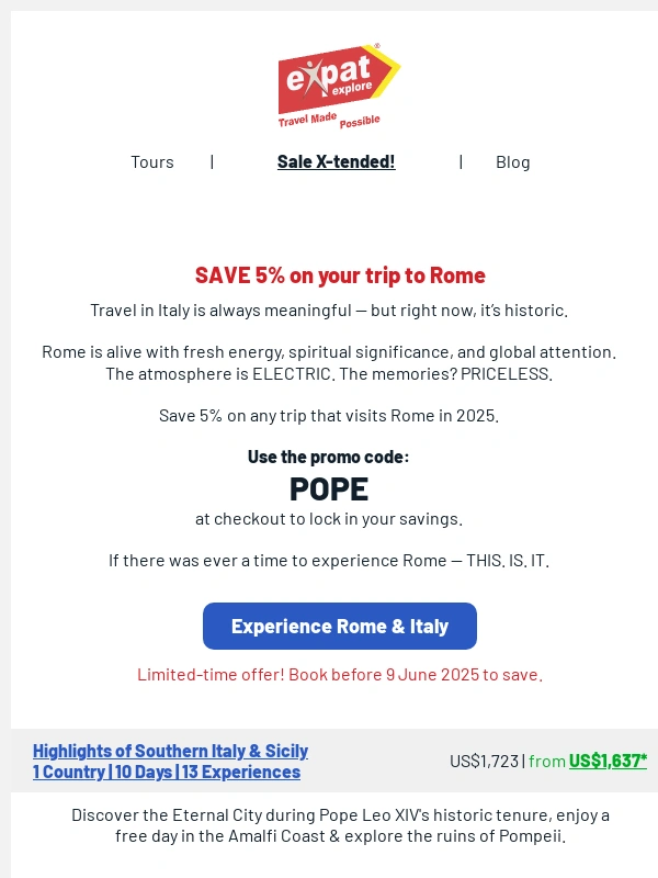 Expat Explore - America's Pope Is Making History In Rome — Be There to Witness it!