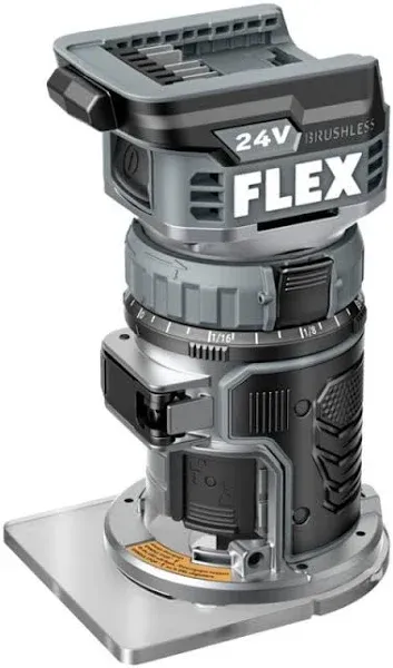 Total Tools Flex 24V Brushless 6 Speed Laminate Trimmer Compact Router Skin FXA4221-