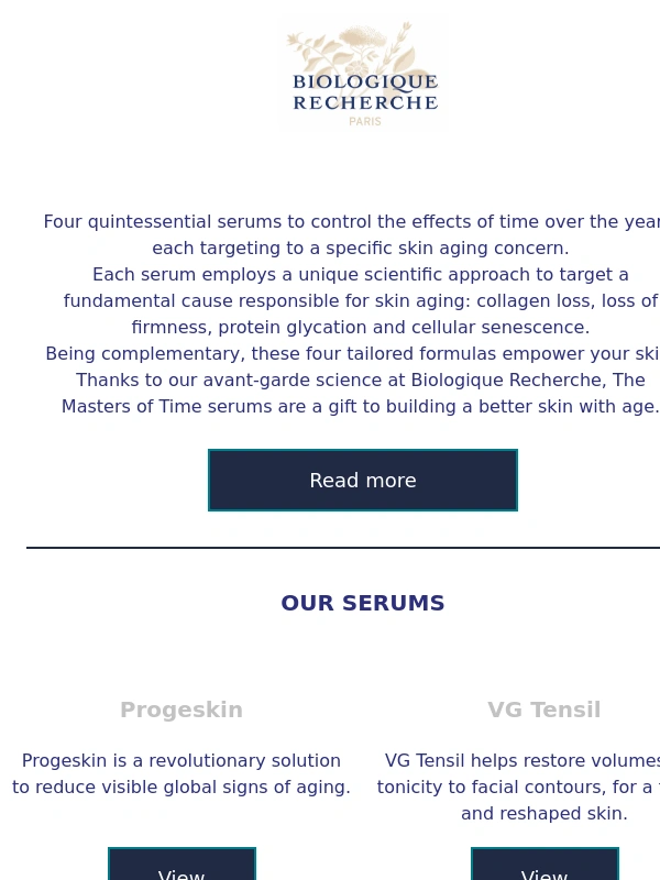 Biologique Recherche - The Masters of Time