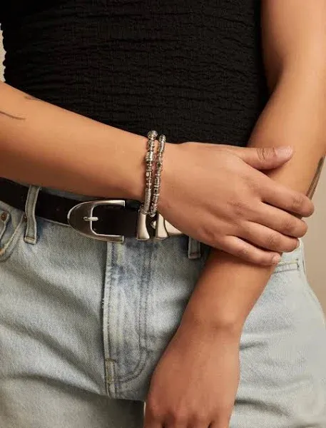 Lucky Brand Women's Chunky Wide Cuff Metal Bracelet Set